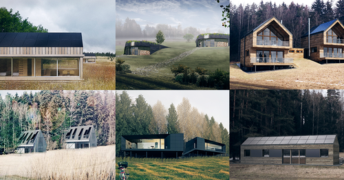 Vybrané studentské projekty off-grid staveb z ročníku 2016; zdroj: Český ostrovní dům.