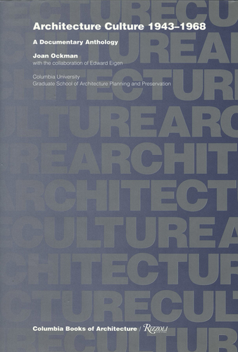 Joan Ockman je autorkou řady významných publikací; cenami ověnčená antologie Architecture Culture 1943–1968: A Documentary Anthology vyšla poprvé již v roce 1993 v nakladatelstvích Columbia Book of Architecture a Rizzoli.