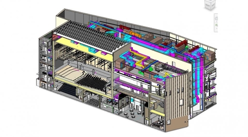 Návrh konzervatoře v BIM; zdroj: Hoare Lea.