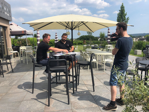 Natáčení videa o projektu; foto: Landesmesse Stuttgart GmbH.