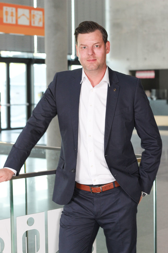 Sebastian Schmid, Department Director Technology at Messe Stuttgart; foto: Landesmesse Stuttgart GmbH.