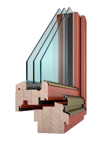 U dřevěných oken je důležitá také dostatečná ochrana povrchu proti působení vlhkosti; zdroj: VEKRA.