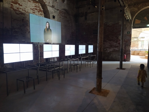 Pohled do české výstavy na letošním benátském bienále; foto: Markéta Reuss Březovská.