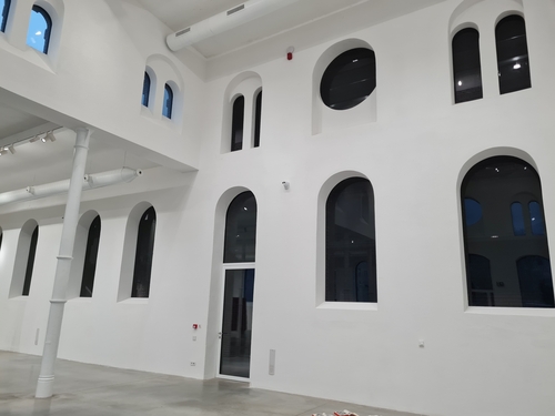 Interiérová požární okna Promat v galerii Plato Ostrava,  foto: Promat, s. r. o. / Libor Fleischer.
