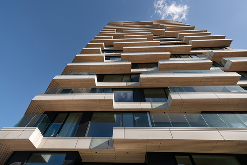 HAUT nabízí 52 bytových jednotek různé velikosti a komerční parter o rozloze 800 m2; foto: Jannes Linders.