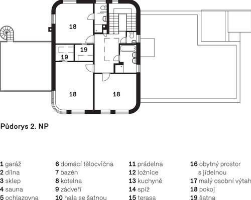 First floor plan.