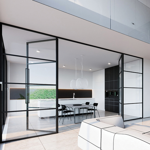  Dotek industriálního designu příčky Digero přináší do moderních interiérů krásu minimalismu i dokonalou funkčnost; zdroj: Dorsis