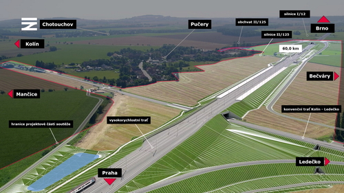 VRT Kořenice–Bečváry, zdroj: Správa železnic.