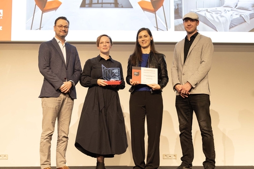 Soutěž interiérového designu CZECH INTERIOR AWARD, převzetí ceny.  