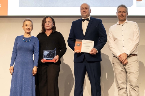 Soutěž interiérového designu CZECH INTERIOR AWARD, převzetí ceny. 