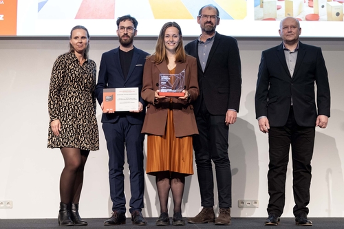 Soutěž interiérového designu CZECH INTERIOR AWARD, převzetí ceny.  