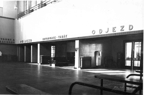 Železniční nádraží Poděbrady 1930; zdroj: RAKO