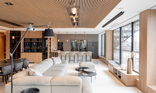 Profesionálním propojením dvou prostorů vzniklo prémiové a elegantní bydlení