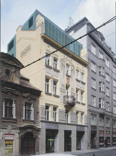 Palác Langhans – rekonstrukce a nástavba, 2002, Praha; foto: Jan Malý.